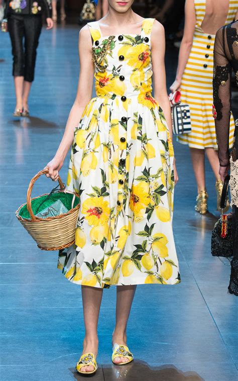 dolce gabbana lemon print shoes|dolce and gabbana dresses 2021.